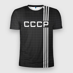 Мужская спорт-футболка СССР карбон