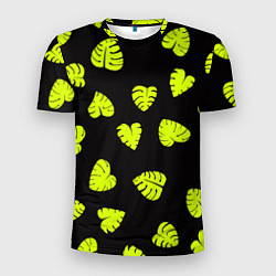 Мужская спорт-футболка Листья - Монстера