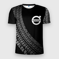 Мужская спорт-футболка Volvo tire tracks