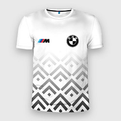 Мужская спорт-футболка BMW m power - белый