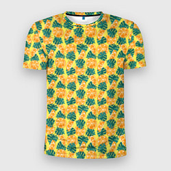 Мужская спорт-футболка Летний паттерн с апельсинами