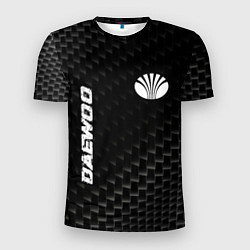 Мужская спорт-футболка Daewoo карбоновый фон