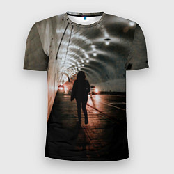 Мужская спорт-футболка Ночной тоннель