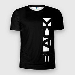 Мужская спорт-футболка Black minimalistik