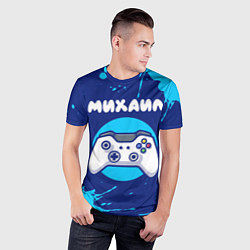 Футболка спортивная мужская Михаил геймер, цвет: 3D-принт — фото 2