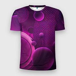 Мужская спорт-футболка Фиолетовые шары