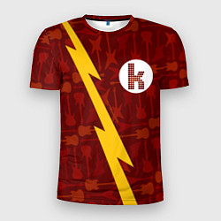 Мужская спорт-футболка The Killers гитары и молния