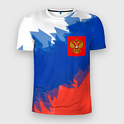 Футболка спортивная мужская Я патриот России, цвет: 3D-принт