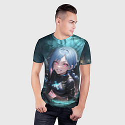 Футболка спортивная мужская Arcane league of legends милая jinx, цвет: 3D-принт — фото 2