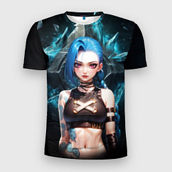 Футболка спортивная мужская Jinx arcane league of legends, цвет: 3D-принт