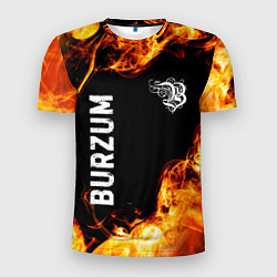 Футболка спортивная мужская Burzum и пылающий огонь, цвет: 3D-принт