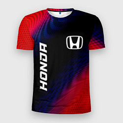Мужская спорт-футболка Honda красный карбон