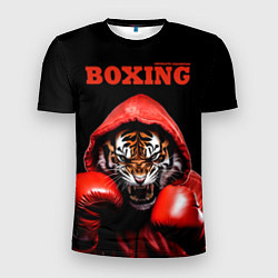 Футболка спортивная мужская Boxing tiger, цвет: 3D-принт