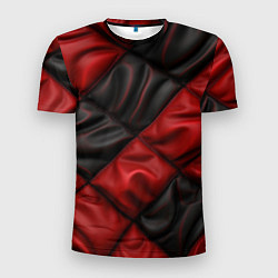 Мужская спорт-футболка Red black luxury
