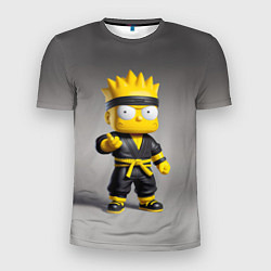 Футболка спортивная мужская Bart Simpson - ninja - Japan, цвет: 3D-принт