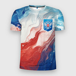 Футболка спортивная мужская Герб РФ, цвет: 3D-принт