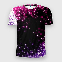 Мужская спорт-футболка Неоновые звезды - neon