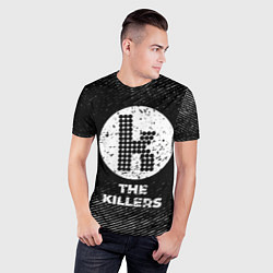 Футболка спортивная мужская The Killers с потертостями на темном фоне, цвет: 3D-принт — фото 2