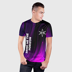 Футболка спортивная мужская Bring Me the Horizon violet plasma, цвет: 3D-принт — фото 2