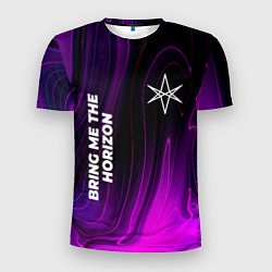 Мужская спорт-футболка Bring Me the Horizon violet plasma