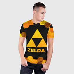 Футболка спортивная мужская Zelda - gold gradient, цвет: 3D-принт — фото 2
