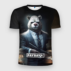 Футболка спортивная мужская Payday3 bear, цвет: 3D-принт