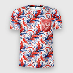 Футболка спортивная мужская Красный герб России, цвет: 3D-принт