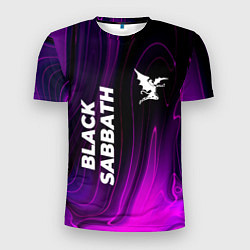 Футболка спортивная мужская Black Sabbath violet plasma, цвет: 3D-принт