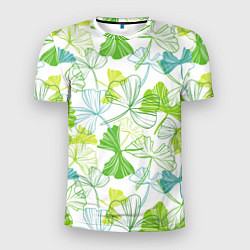 Мужская спорт-футболка Зеленая листва