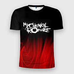 Футболка спортивная мужская My Chemical Romance red plasma, цвет: 3D-принт