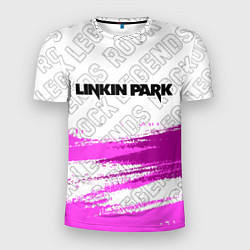 Футболка спортивная мужская Linkin Park rock legends: символ сверху, цвет: 3D-принт