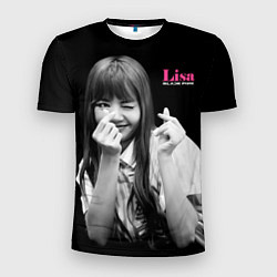 Мужская спорт-футболка Blackpink Lisa Sign of love