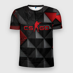 Футболка спортивная мужская CS GO abstract texture, цвет: 3D-принт