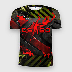 Мужская спорт-футболка CS GO red logo