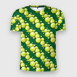 Футболка спортивная мужская Большой теннис - мячики, цвет: 3D-принт