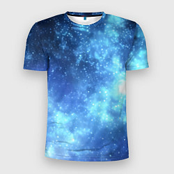 Мужская спорт-футболка Яркие звёзды в космосе