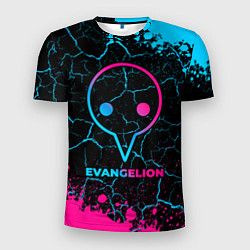 Мужская спорт-футболка Evangelion - neon gradient