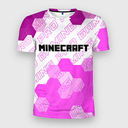 Мужская спорт-футболка Minecraft pro gaming: символ сверху