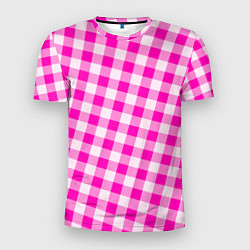 Футболка спортивная мужская Розовая клетка Барби, цвет: 3D-принт