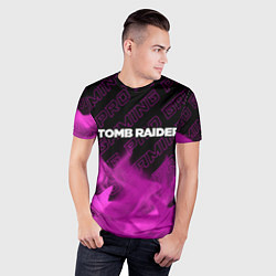 Футболка спортивная мужская Tomb Raider pro gaming: символ сверху, цвет: 3D-принт — фото 2