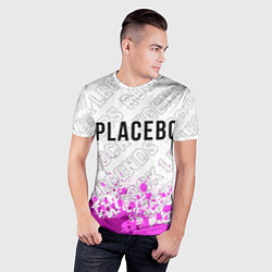 Футболка спортивная мужская Placebo rock legends: символ сверху, цвет: 3D-принт — фото 2