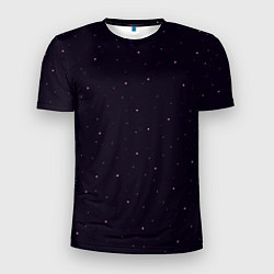 Мужская спорт-футболка Абстракция ночь тёмно-фиолетовый