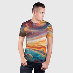Футболка спортивная мужская Космическое путешествие, цвет: 3D-принт — фото 2