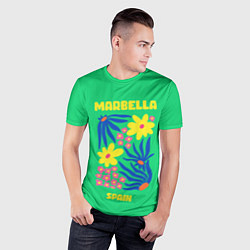 Футболка спортивная мужская Марбелья - Испания, цвет: 3D-принт — фото 2