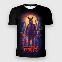 Мужская спорт-футболка Five Nights at Freddys horror