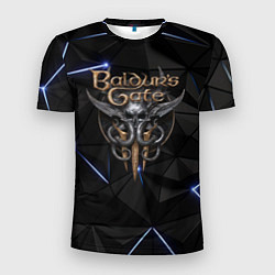 Мужская спорт-футболка Baldurs Gate 3 black blue