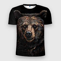 Мужская спорт-футболка Медведь крупный