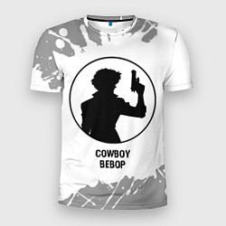 Футболка спортивная мужская Cowboy Bebop glitch на светлом фоне, цвет: 3D-принт