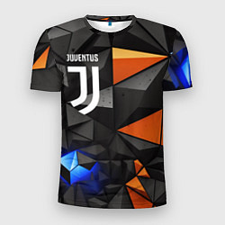 Футболка спортивная мужская Juventus orange black style, цвет: 3D-принт
