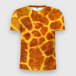 Футболка спортивная мужская Шкура жирафа - текстура, цвет: 3D-принт
